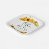 Assiettes En Carton À la future Mme Shower de mariage (Angulaire)