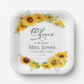 Assiettes En Carton À la future Mme Shower de mariage (Recto)