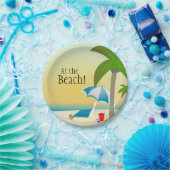 Assiettes En Carton À la plage ! plats de partie (Fête)