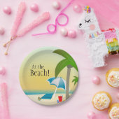 Assiettes En Carton À la plage ! plats de partie (Fête)