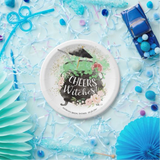 Assiettes En Carton À la santé des sorcières Cocktail Halloween Enterr (Fête)