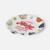 Assiettes En Carton A Little Allstar Is On The Way! Sports Baby Shower (Angle)