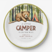 Assiettes En Carton A Little Camper Forest Baby Shower (Devant)