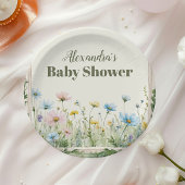 Assiettes En Carton A Little Wildflower Girl Baby Shower