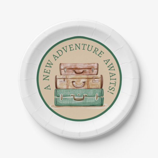 Assiettes En Carton A New Adventure Awaits Papaer Plates (Devant)