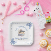 Assiettes En Carton A New Chapter Begins Baby Shower  (Fête)