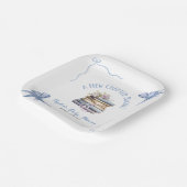 Assiettes En Carton A New Chapter Begins Baby Shower  (Angulaire)