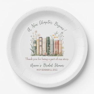 Assiettes En Carton A New Chapter Begins! Bridal Shower Favor
