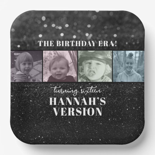 Assiettes En Carton A Son Ère D'Anniversaire Photo Eras Anniversaire (Recto)