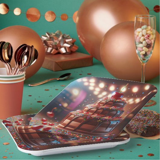 Assiettes En Carton A Symphony of Sweetness (Multi)