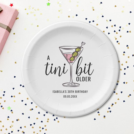 Assiettes En Carton A Tini Bit Older Cute Pink Martini Themed Birthday
