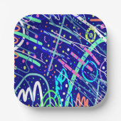 Assiettes En Carton A travers le ciel nocturne (Recto)