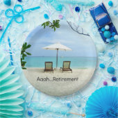 Assiettes En Carton Aaah... retraite (Fête)