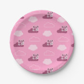 Assiettes En Carton Abby Doodley Cloud Motif (Devant)