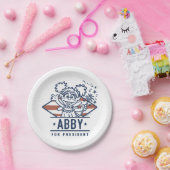 Assiettes En Carton Abby Pour Président (Fête)