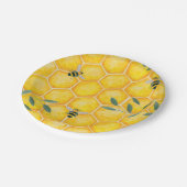 Assiettes En Carton Abeille de miel (Angle)