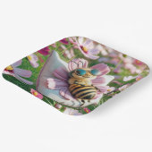 Assiettes En Carton Abeille de miel reposant sur un Coussin (Angulaire)