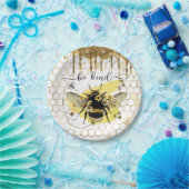 Assiettes En Carton Abeille d'or (Fête)