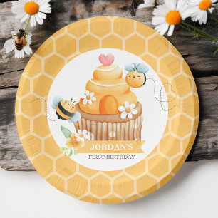 Assiettes En Carton Abeille douce Plaques en papier classique pour l'a