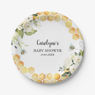 Assiettes En Carton Abeille Un Petit Baby shower De Miel Plaques Papie