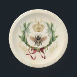 Assiettes En Carton Abeille Vintage botanique moderne<br><div class="desc">Abeille Vintage botanique moderne                                        



insecte de miel d'abeille,  feuillage vintage rétro élégant,  bouquet de fleurs jardin botanique,  feuille de printemps estivale,  illustration aquarelle dessin luxe,  couronne art queen nectar,  jolie beauté buzz,  animal de fleurs d'ailes jaunes,  or sauvage abeille nature,  insecte abeille miel insecte, </div>