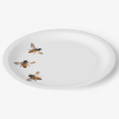 Assiettes En Carton Abeilles de miel (Angle)