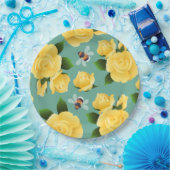 Assiettes En Carton Abeilles Et Roses (Fête)