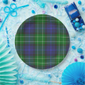 Assiettes En Carton Abercrombie Blue Green Tartan Plaid Scottish (Fête)