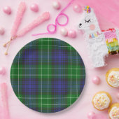 Assiettes En Carton Abercrombie Blue Green Tartan Plaid Scottish (Fête)