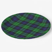 Assiettes En Carton Abercrombie Tartan  (Angle)