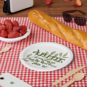 Assiettes En Carton Abide En Moi Christian 