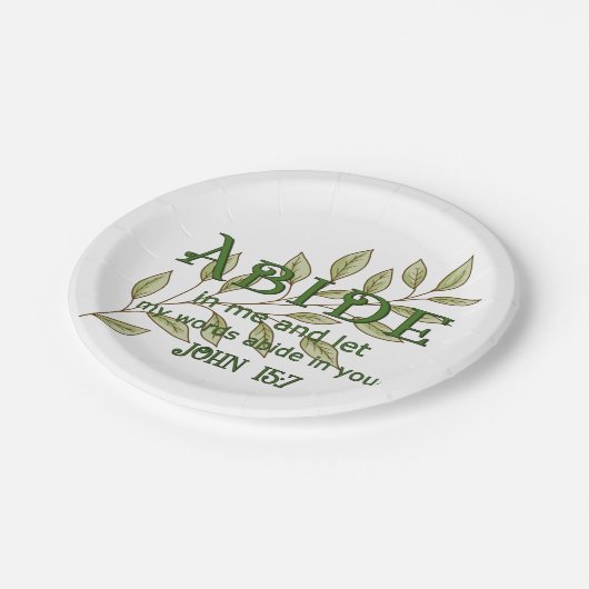 Assiettes En Carton Abide En Moi Christian  (Angle)