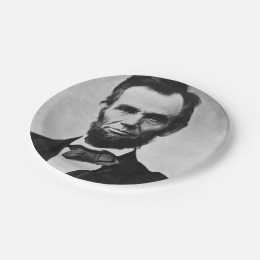 Assiettes En Carton Abraham Lincoln Portrait (Angle)
