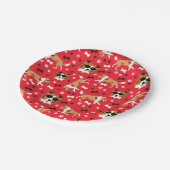 Assiettes En Carton Abris Shetland Sheepdog Mini Collie Motif (Angle)