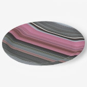 Assiettes En Carton Abstract #1: Rose et grey (Angle)
