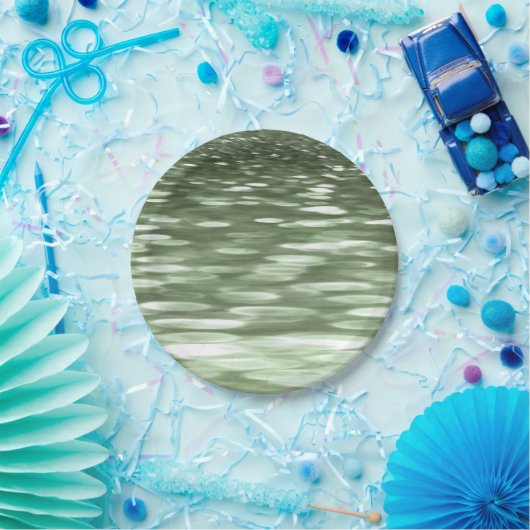 Assiettes En Carton Abstract #3: Olive green blur (Fête)