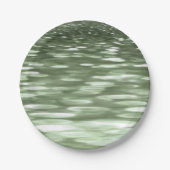Assiettes En Carton Abstract #3: Olive green blur (Devant)