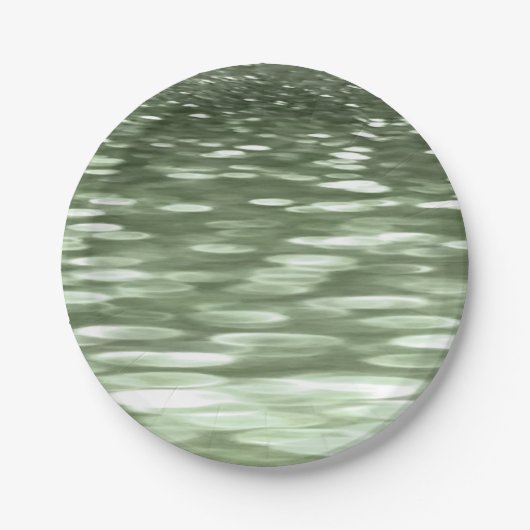 Assiettes En Carton Abstract #3: Olive green blur (Devant)