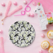 Assiettes En Carton Abstract, Black and Green, Youth, Modern, Creative (Fête)