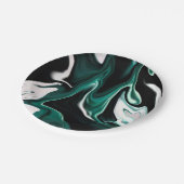 Assiettes En Carton Abstract elegant fluide marble liquide (Angle)