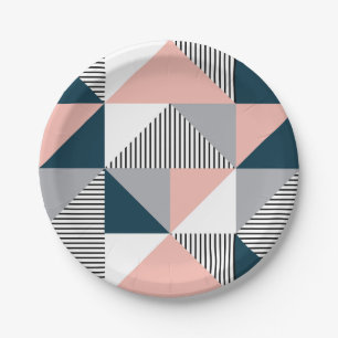 Assiettes En Carton Abstract ful geometry