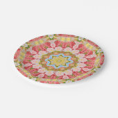 Assiettes En Carton Abstract modern mosaic kaleidoscopic (Angle)