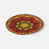 Assiettes En Carton Abstract modern mosaic kaleidoscopic (Angle)