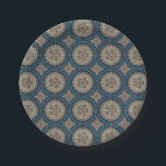 Assiettes En Carton Abstrait coloré ethnique floral mandala motif de<br><div class="desc">Motif vintage décoratif coloré bohème rétro fleurs de mandala .</div>