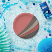 Assiettes En Carton Abstrait imprimé simple géométrique moderne (Fête)