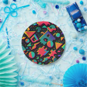 Assiettes En Carton Abstrait Retro 80s 90s Theme Party Plaques (Fête)