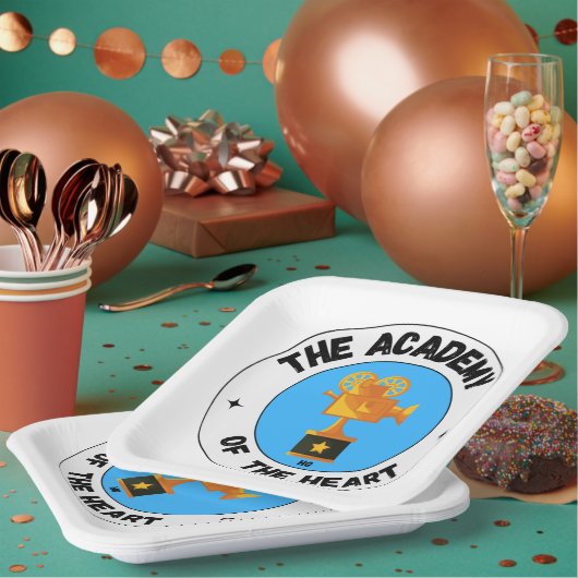 Assiettes En Carton Académie (Multi)