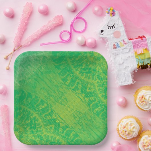 Assiettes En Carton Acceptation | Médaillons de saumons jaunes bleus (Fête)