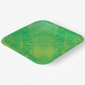 Assiettes En Carton Acceptation | Médaillons de saumons jaunes bleus (Angulaire)