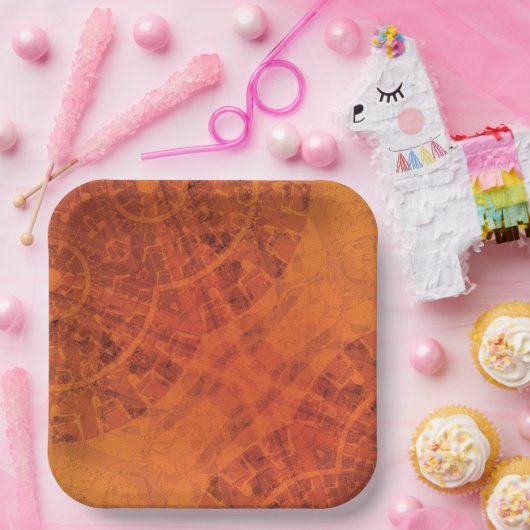 Assiettes En Carton Acceptation | Médaillons de saumons rouges orange (Fête)